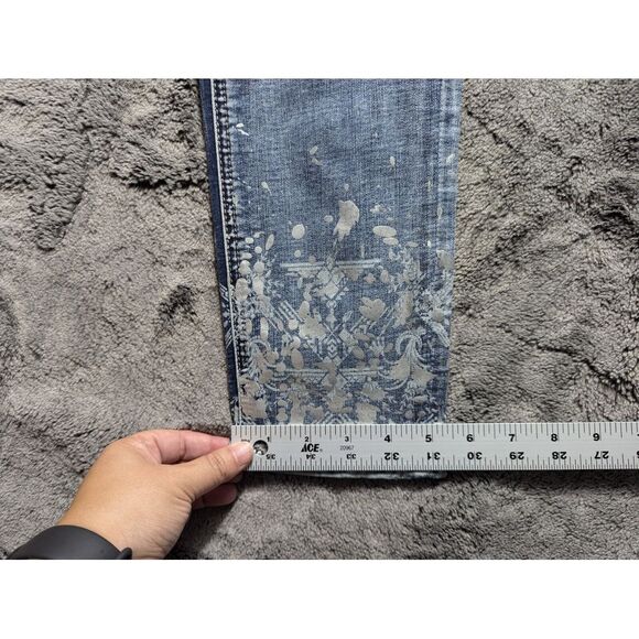 Grace In LA High Waist Skinny Jeans Women's Size 26 Medium Wash - Picture 9 of 13